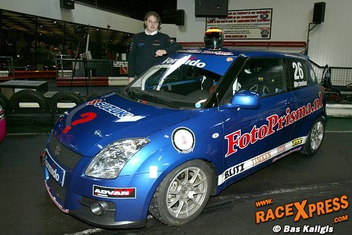 Bj�rn tijdens de Team Bleekemolen presentatie